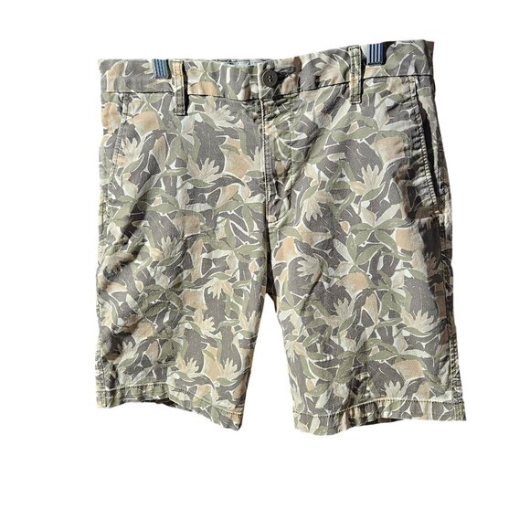Dockers Supreme Flex Camouflage Print Mens Shorts W31 Cotton Blend - Picture 1 of 7